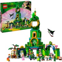 Wicked 75684 Benvenuti nella Città di Smeraldo, Gioco da Collezione per Bambini 9+ con Torre Giocattolo e 5 Personaggi, Giochi di costruzione