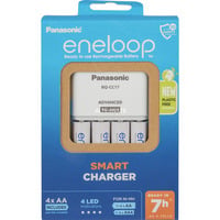 Panasonic Caricatore eneloop Universal Smart Charger Set, Caricabatterie bianco