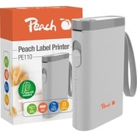 Peach PE110 stampante per etichette (CD) Termica diretta 203 x 203 DPI 60 mm/s Wireless Bluetooth bianco, Termica diretta, 203 x 203 DPI, 60 mm/s, Wireless, Bianco