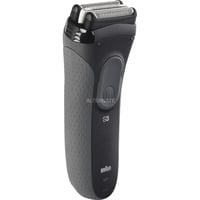 Procter & Gamble Serie 3 3000S Rasoio Grigio Nero/grigio, Rasoio, Grigio, Carica, CA/Batteria, Batteria integrata, 30 min
