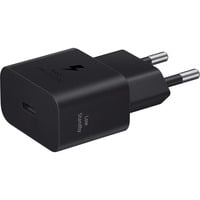 SAMSUNG Caricabatterie USB Type-C Super Fast Charging (25W) Nero, Interno, USB, Nero