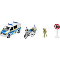 SIKU SUPER VW T6 con moto della polizia BMW, Veicolo modello 