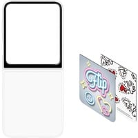 Samsung Galaxy Z Flip6 FlipSuit Case Neon Card, Custodia per telefono grigio, Cover, Samsung, Galaxy Z Flip6, 17 cm (6.7"), Trasparente