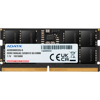 ADATA AD5S560032G-S memoria 32 GB 1 x 32 GB DDR5 262-pin SO-DIMM Data Integrity Check (verifica integrità dati) Nero, 32 GB, 1 x 32 GB, DDR5, 5600 MHz, 262-pin SO-DIMM