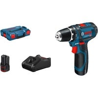 Bosch GSR 10,8-2-LI Professional 950 g Nero, Blu, Trapano avvitatore blu/Nero, 8-2-LI Professional, Trapano con impugnatura a pistola, Nero, Blu, 1 cm, 1,9 cm, 1 cm, 1 mm