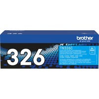 Brother TN-326C cartuccia toner 1 pz Originale Ciano 3500 pagine, Ciano, 1 pz