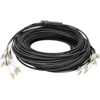 Digitus Cavo breakout universale in fibra ottica, duplex, connettore LC/UPC, multimodo OM4 Nero