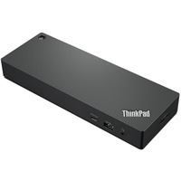 Lenovo ThinkPad Universal Thunderbolt 4 Cablato Nero Nero/Rosso, Cablato, Thunderbolt 4, 3,5 mm, Nero, cULus, FCC, ICES, NOM, dC