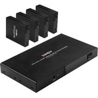 Lindy Splitter Extender HDMI 4K60 a 4 porte, Splitter HDMI Nero