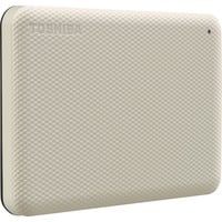 Toshiba Canvio Advance disco rigido esterno 2000 GB Bianco, Hard-disk beige, 2000 GB, 2.5", 2.0/3.2 Gen 1 (3.1 Gen 1), Bianco