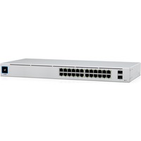 Ubiquiti UniFi 24-Port PoE Gestito L2/L3 Gigabit Ethernet (10/100/1000) Supporto Power over Ethernet (PoE) 1U Argento, Interruttore Gestito, L2/L3, Gigabit Ethernet (10/100/1000), Supporto Power over Ethernet (PoE), Montaggio rack, 1U