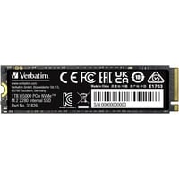 Verbatim Vi5000 1 TB M.2 PCI Express 4.0 NVMe 3D NAND, Disco a stato solido 1 TB, M.2, 5000 MB/s