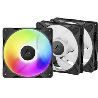 ARCTIC P14 Pro A-RGB Case per computer Ventilatore 14 cm Nero 3 pz, Ventola Nero, Ventilatore, 14 cm, 400 Giri/min, 2500 Giri/min, 186 m³/h, Nero