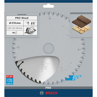 Bosch 2 608 640 623 lama circolare 21 cm 1 pezzo(i), Lama per sega Legno, 21 cm, 3 cm, 1,8 mm, 2,8 mm, ATB (Angolo smussato superiore alternato)