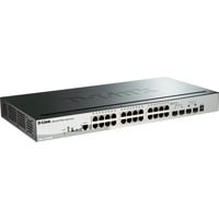 D-Link DGS-1510-28P switch di rete Gestito L3 Gigabit Ethernet (10/100/1000) Supporto Power over Ethernet (PoE) Nero, Interruttore Gestito, L3, Gigabit Ethernet (10/100/1000), Full duplex, Supporto Power over Ethernet (PoE), Montaggio rack
