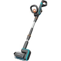 GARDENA Pulitore multiuso a batteria AquaBrush Patio 18V P4A solo, Detergente per pavimenti duri grigio/Turchese