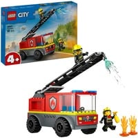 LEGO City Autopompa con scala, Giochi di costruzione Set da costruzione, 4 anno/i, Plastica, 82 pz, 315 g