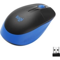 Logitech M190 mouse Ambidestro RF Wireless Ottico 1000 DPI Nero/Blu, Ambidestro, Ottico, RF Wireless, 1000 DPI, Blu