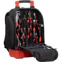 Wiha Zaino porta attrezzi mechanic Set, Set di strumenti Nero/Rosso