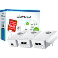 devolo MAGIC 2 WiFi next Multiroom Kit 2400 Mbit/s Collegamento ethernet LAN Wi-Fi Bianco 3 pz, PowerLAN 2400 Mbit/s, IEEE 802.2x, IEEE 802.3ab, IEEE 802.3az, IEEE 802.3u, Gigabit Ethernet, 10,100,1000 Mbit/s, Wi-Fi 5 (802.11ac), 802.11a, 802.11b, 802.11g, Wi-Fi 4 (802.11n), Wi-Fi 5 (802.11ac)