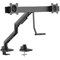 goobay Supporto doppio per monitor Office, Base per monitor Nero