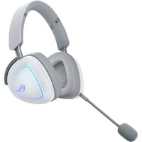 ASUS ROG Delta II Auricolare Con cavo e senza cavo A Padiglione Gaming USB tipo-C Bluetooth Bianco, Cuffia da gioco bianco, Con cavo e senza cavo, 20 - 20000 Hz, Gaming, 318 g, Auricolare, Bianco
