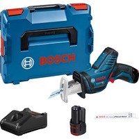 Bosch GSA 12V-14 Professional seghetto elettrico 3000 spm (fogli per minuto), Scambiarsi sega blu/Nero, Impugnatura a T, Nero, Blu, 3000 spm (fogli per minuto), 70 dB, 81 dB, 3 dB