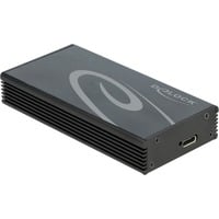 DeLOCK 42000 contenitore di unità di archiviazione Nero M.2, Disk enclosure Nero, M.2, M.2, Collegamento del dispositivo USB, Nero