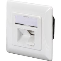 Digitus Presa dati CAT.6A, da incasso, schermata, 2x RJ-45 LSA, Scatola di giunzione bianco