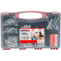 fischer EASY Box tasselli universali UX con viti, Tassello grigio chiaro