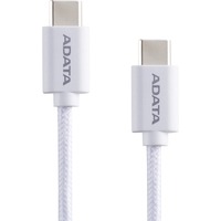 ADATA CACC-100PN-WH cavo USB USB 2.0 1 m USB C 100 W Bianco bianco, 1 m, USB C, USB C, USB 2.0, Bianco
