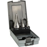 Bosch 2 608 587 426 punta per trapano Punta da trapano a cono 3 pz, Drill bit set Trapano, Punta da trapano a cono, Alluminio, Di metalli non ferrosi, Tubo, Plastica, Profilato, Materiale del smultistrato, High-Speed Steel (HSS), 3 pz
