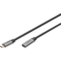 Digitus Cavo di prolunga USB 3.2 Gen 1, connettore USB-C > presa USB-C Nero/Argento