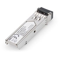 Digitus Modulo mini GBIC (SFP), 1,25 Gbps, 0,55 km, Ricetrasmettitore 1,25 Gbps, 0,55 km, Fibra ottica, SFP, LC, 50/125 µm, SX, 500 m