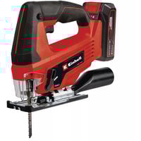 EINHELL Sega a gattuccio a batteria Power X-Change TC-JS 18/70 Li, 18 Volt, Puzzle rosso/Nero