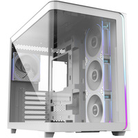 FSP M580-WP Midi Tower Bianco, Chassis Tower bianco, Midi Tower, PC, Bianco, ATX, micro ATX, Mini-ITX, Vetro, SPCC, 16 cm
