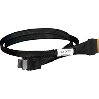 Icy Dock Cavo SlimSAS x8 SFF-8654 > 2x OCuLink x4 SFF-8611 Nero