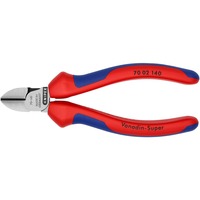 KNIPEX 70 02 140 Pinze da taglio diagonale pinza, Pinze di taglio rosso/Blu, Pinze da taglio diagonale, Acciaio al cromo vanadio, Plastica, Blu/Rosso, 14 cm, 150 g
