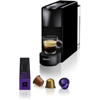 Krups Nespresso Essenza Mini, Macchina a capsula Nero, Macchina per caffè a capsule, 0,6 L, Capsule caffè, 1310 W, Nero