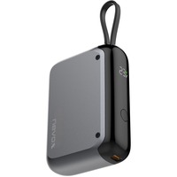 Nevox POWERBANK 10000mAh, cavo USB-C integrato grigio