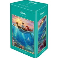 Schmidt Spiele Thomas Kinkade Studios: Disney - Ariel nella scatola metallica nostalgica, Puzzle 
