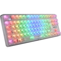Sharkoon Crystal Shark, Tastiera da gioco bianco
