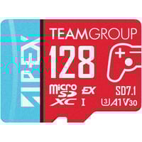 Team Group APEX SD7.1 128 GB SDXC, Scheda di memoria rosso/Blu