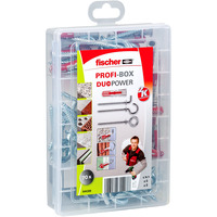 fischer Profi-Box DuoPower + gancio, Tassello grigio chiaro/Rosso
