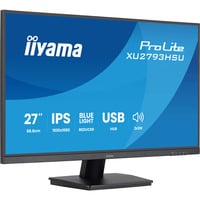 iiyama ProLite XU2793HSU-B7 Monitor PC 68,6 cm (27") 1920 x 1080 Pixel Full HD LED Nero, Monitor LED Nero (opaco), 68,6 cm (27"), 1920 x 1080 Pixel, Full HD, LED, 1 ms, Nero