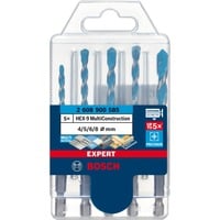 Bosch 2 608 900 585 punta per trapano Set di punte per trapano 5 pz, Drill bit set Trapano, Set di punte per trapano, Cemento, Plastica, Piastrella morbida, Legno dolce, Acciaio, Attacco esagonale, 15 mm, 73 mm