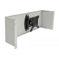 DeLOCK 42640 Accessorio per il montaggio del monitor, Base per monitor grigio, Braccio di supporto per schermo piatto, Grigio, 10 kg, 50 x 50,75 x 75,100 x 100, 482,6 mm, 142 mm