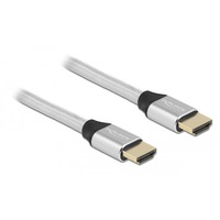 DeLOCK 85367 cavo HDMI 2 m HDMI tipo A (Standard) Argento argento, 2 m, HDMI tipo A (Standard), HDMI tipo A (Standard), Compatibilità 3D, 48 Gbit/s, Argento