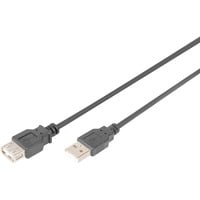 Digitus Cavo di prolunga USB 2.0, connettore USB-A > presa USB-A Nero