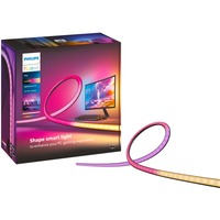 Philips Hue Hue Play Gradient Lightstrip per PC, Striscia LED Nero/Bianco, Philips Hue Play Gradient Lightstrip per PC, Striscia LED intelligente, Bluetooth/Zigbee, Nero, LED, Silicone, Lampadina/e non sostituibile/i